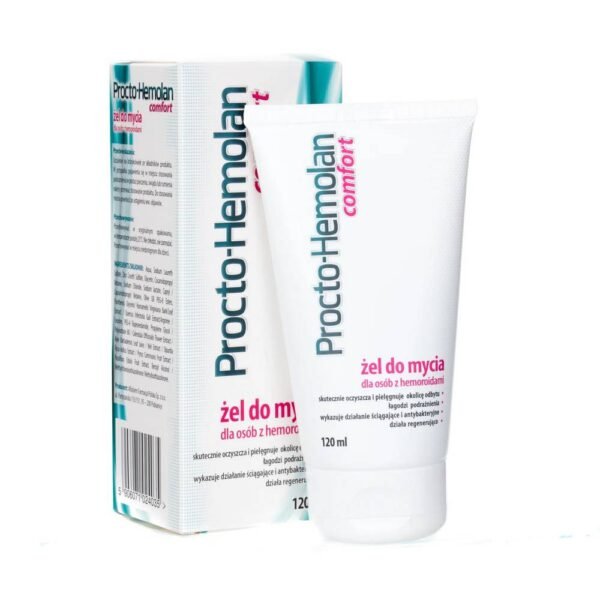 Procto-Hemolan Comfort intimate hygiene gel is intended for people with hemorrhoids.