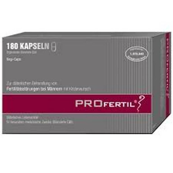 Profertil capsules (pack size: 180 pieces) should only be used under medical supervision.