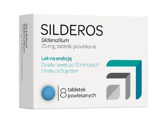 SILDEROS 25MG 8 TABLETS MALE POTENCY SILDENAFIL