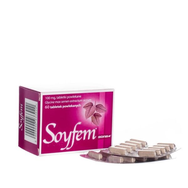 Soyfem is a medicine used to relieve menopausal symptoms such as hot flashes, sleep disturbances and nervous tension.