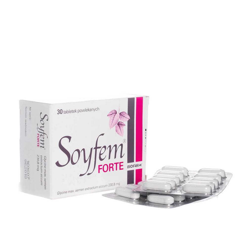 soyfem forte 30 tabl Soyfem forte es un medicamento destinado a utilizarse durante la menopausia para aliviar los síntomas.