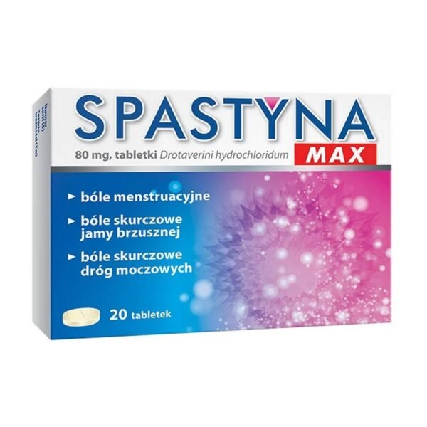 Spastin Max is an antispasmodic drug used for spasms of nervous and muscle origin.