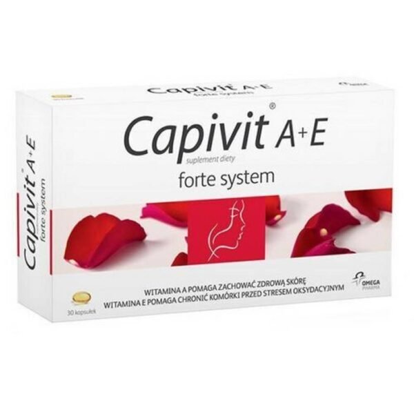 Capivit A + E Forte -System –   dietary supplement with vitamins A and E, which support the condition of the skin. Product for adults.