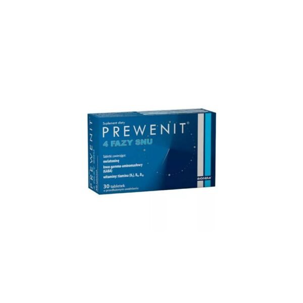Prevent 4 phases of sleep is a dietary supplement containing ingredients that make it easier to fall asleep.