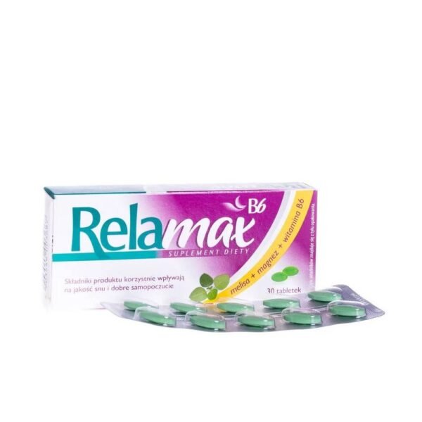 Relamax B6 supports cognitive function, improves well-being and sleep.
