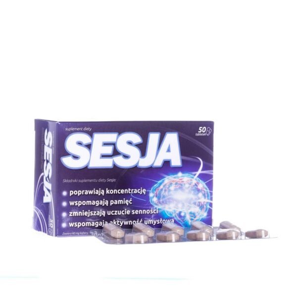 Session is a dietary supplement containing ingredients that support concentration, memory and reduce the feeling of drowsiness.