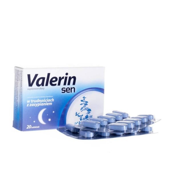Valerine Sen is a dietary supplement containing plant extracts, amino acids, magnesium and vitamin B6, which promote relaxation of the body and support physiological sleep.