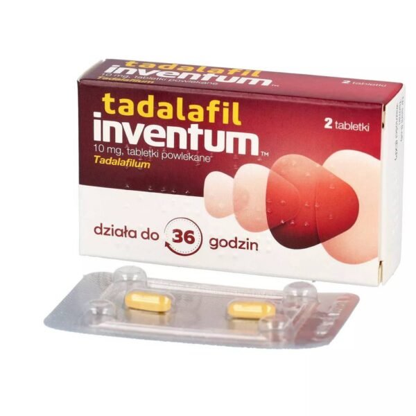Tadalafil Inventum is used to treat erectile dysfunction in adult men.