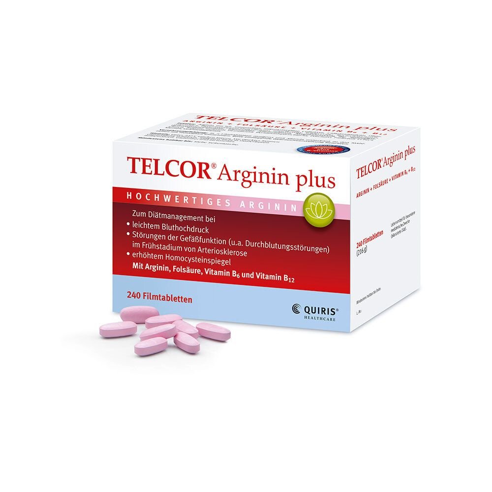 TELCOR ARGININE PLUS, 240 PCS