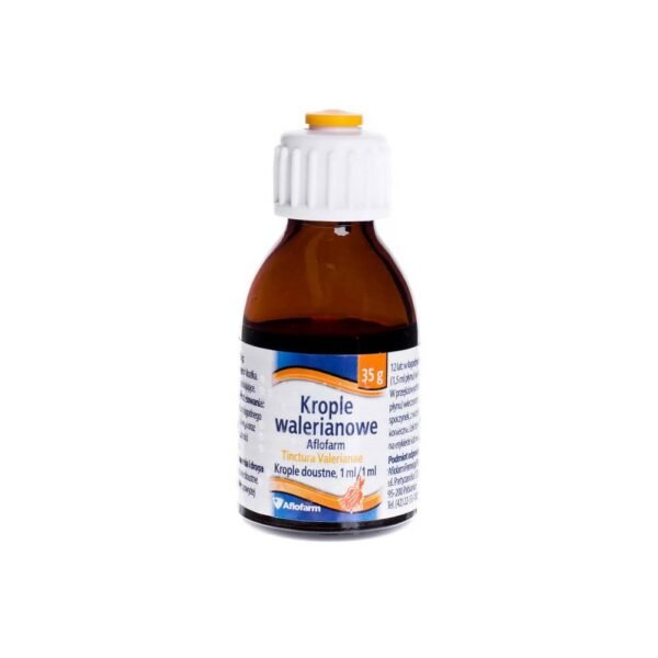 Aflofarm Valerian drops (package: 35 g) is a medicine with a calming effect.