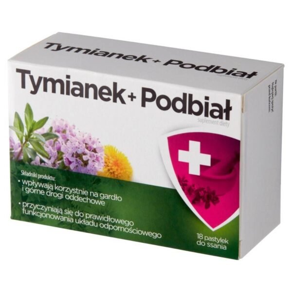 Suplement diety „Tymianek + Podbiał” to optymalne połączenie substancji pochodzenia roślinnego i witaminy C.