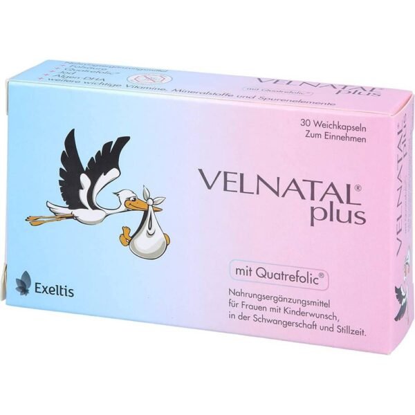 Velnatal plus Quatrefolic capsules (pack size: 30 pcs) is a dietary supplement for women who want to have children, as well as for pregnant and breastfeeding women.