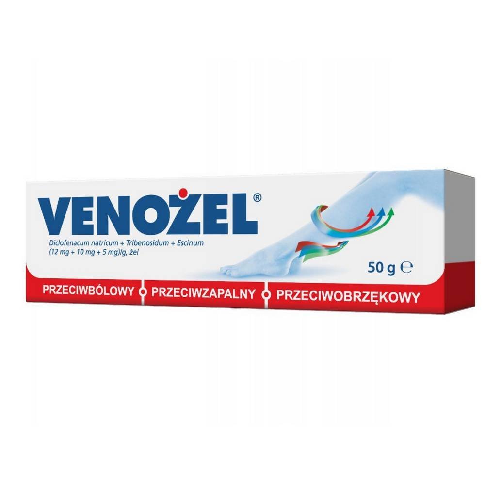 Venogel is an analgesic, anti-inflammatory and decongestant.