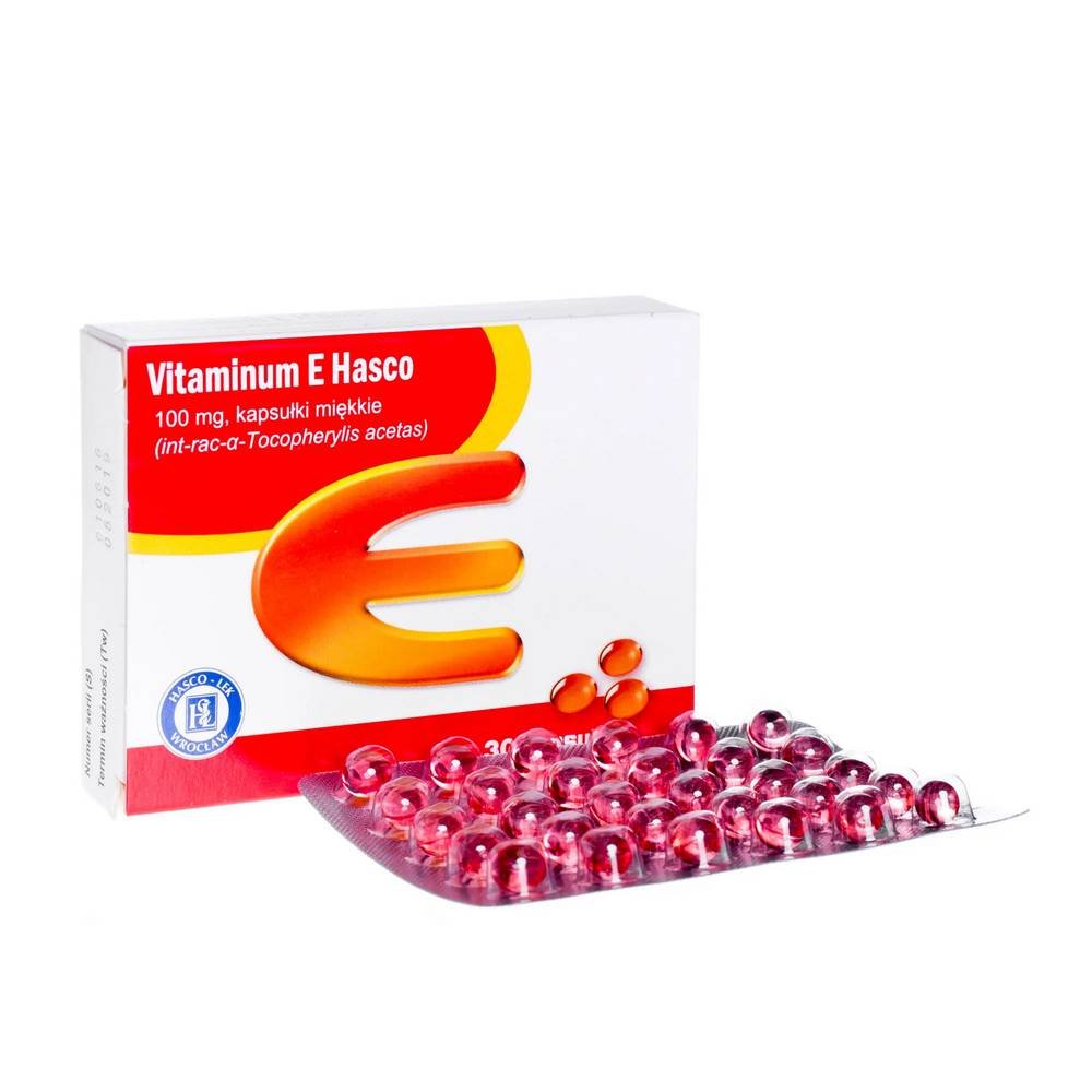 vitaminum e 100mg 30 kapsulek Vitamina E Hasko – tratamiento y prevención de la deficiencia de vitamina E.