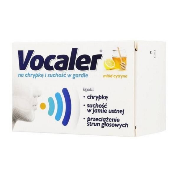 VOCALER honey-lemon lozenges are intended for the treatment of hoarseness and dry throat.
