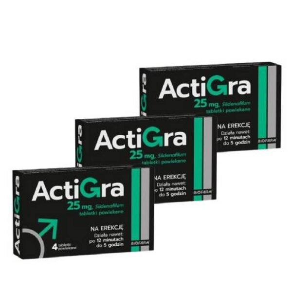 Actigra is used to treat erectile dysfunction in adult men, that is, impotence.