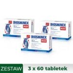 Set of 3x Diosminex Max is a drug in the form of tablets that increases the tone of venous vessels and has a protective effect on the vessels.