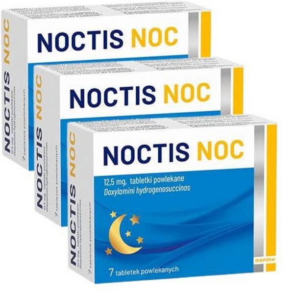 Noctis Noc is indicated for the short-term symptomatic treatment of sporadic insomnia in adults, especially in cases of difficulty falling asleep, frequent nighttime or early morning awakenings.