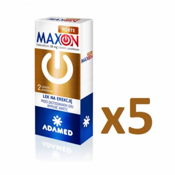 Las tabletas Maxon Forte se usan para tratar la disfunción eréctil en hombres adultos.