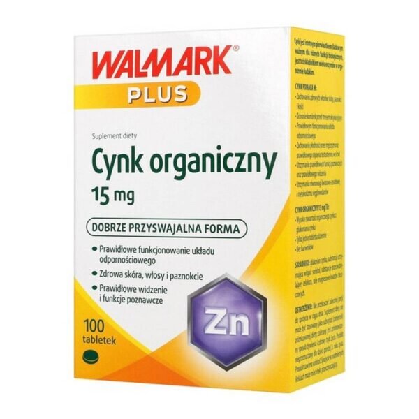 Organic   zinc   – a food supplement that contains zinc in the form of an organic salt (gluconate). Product for adults and teenagers.