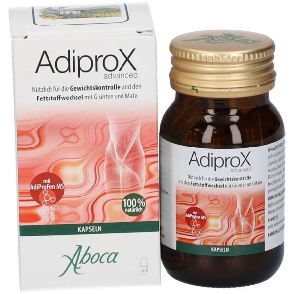 Adiprox Advanced helps manage weight with freeze-dried green tea extract that supports basal metabolic rate, promoting thermogenesis and increased energy. .