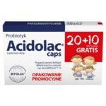 Acidolac caps is a dietary supplement in capsule form containing lyophilized cultures of lactic acid bacteria Bifidobacterium Animalis ssp BIFOLACTM 12.
