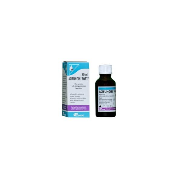 Acifungin Forte skin solution is an effective drug used locally for fungal diseases of the periungual folds and nails.