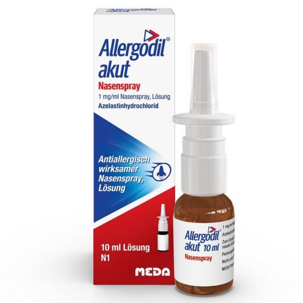 Allergodil Akut Nasal Spray for Hay Fever - Works in Minutes.
