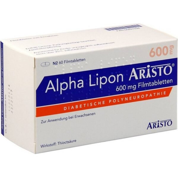 Alpha Lipon Aristo is used for paresthesia in diabetic nerve damage (polyneuropathy).