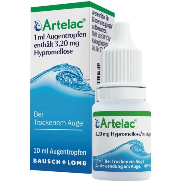 Artelac for the relief of symptoms of mild dry eyes with foreign body sensation.