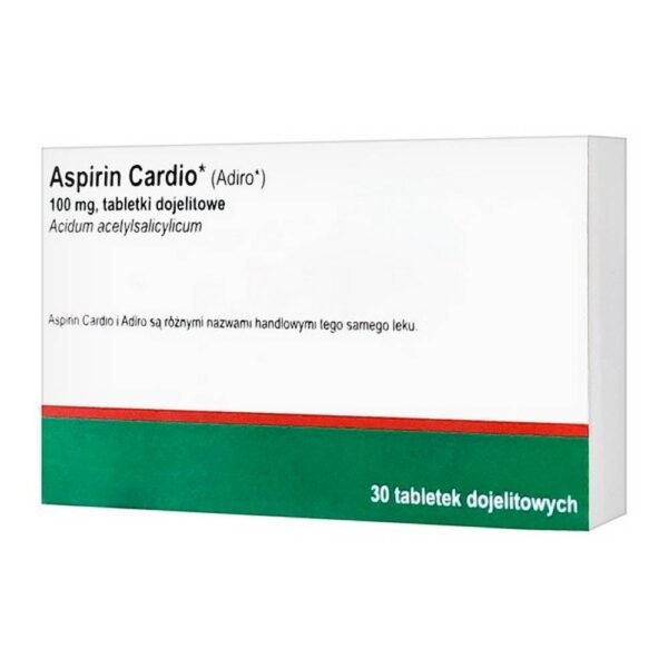 Aspirin Cardio, when taken over a long period of time, inhibits platelet aggregation (sticking together).