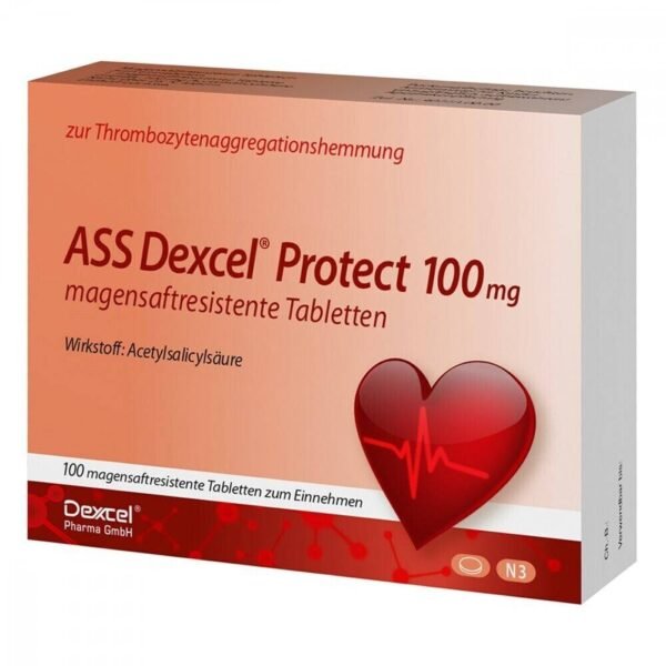 ASS DEXCEL Protect for symptomatic treatment of unstable angina and acute myocardial infarction.