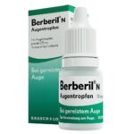 Berberil N eye drops with thiotriazoline soothe irritated eyes in minutes.