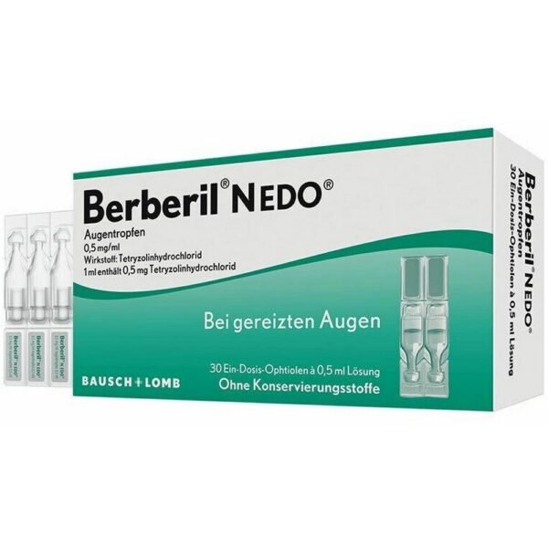Berberyl H for the treatment of non-specific eye irritation, has an anti-edematous effect and eliminates redness.