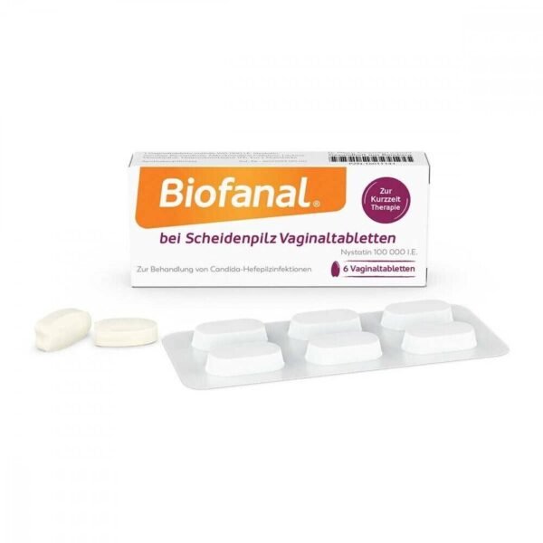 Biofanal® vaginal tablets for the treatment of vaginal fungal infections.