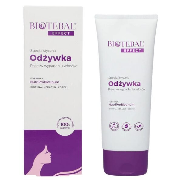 The bioteal effect is suitable for caring for the scalp and damaged hair that is prone to loss and weakening.