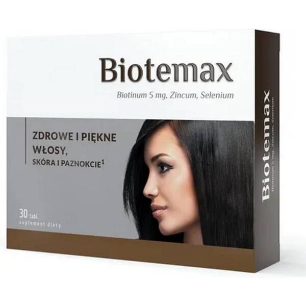 Biotemax Duo is a dietary supplement in tablet form intended for adults who want to take care of the health of their hair, skin and nails.