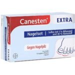 Canesten Extra for painless treatment of fungal infections of fingernails and toenails.