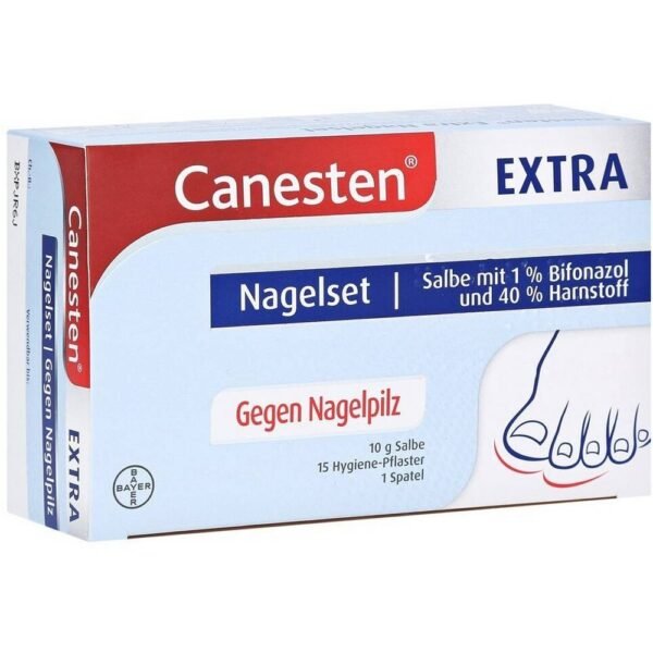 Canesten Extra for painless treatment of fungal infections of fingernails and toenails.
