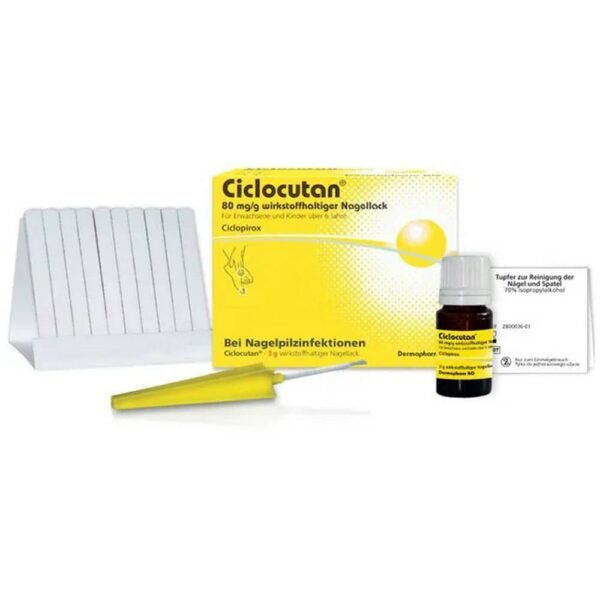 Cyclocutane® Nail Lacquer is used to treat fungal infections of the toenails and fingernails.