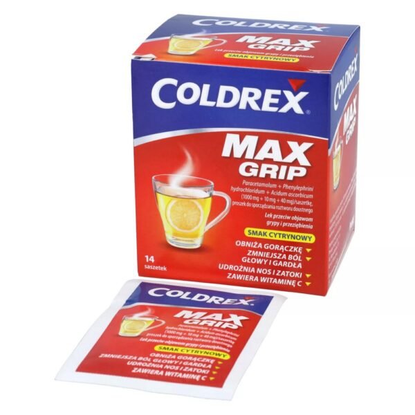 Coldrex MaxGrip is a drug intended for short-term symptomatic treatment of influenza or colds in adults and children over 12 years of age.