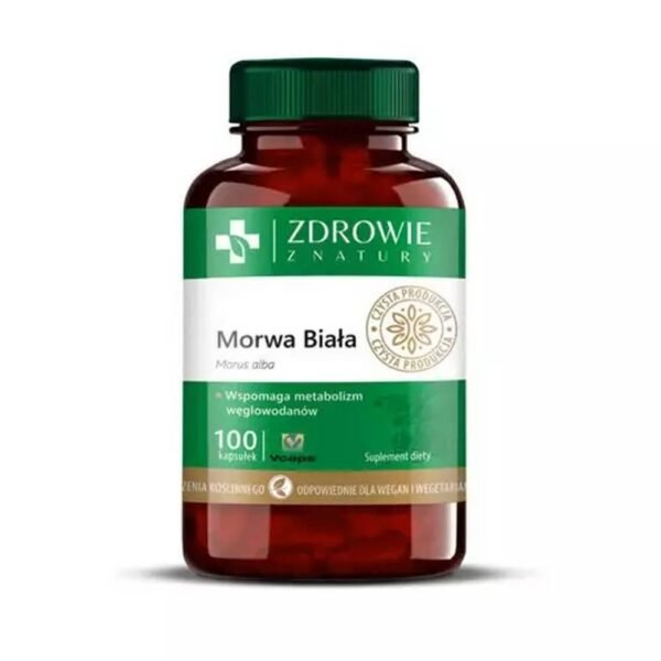 White mulberry leaf extract helps maintain the balance of carbohydrate metabolism in the body, supports proper insulin production and has a beneficial effect on the breakdown of polysaccharides.