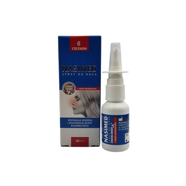Nasimed is a medical device in the form of a nasal spray that supports the protection and regeneration of the nasal mucosa.