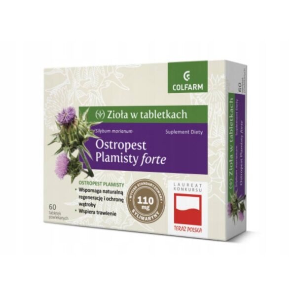 Milk thistle forte is a dietary supplement containing milk thistle extract, which has a beneficial effect on the functioning of the liver and bile ducts.