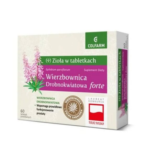 Wierzbownica Drobnokwiatowa Forte supports the proper functioning of the prostate and urinary system.