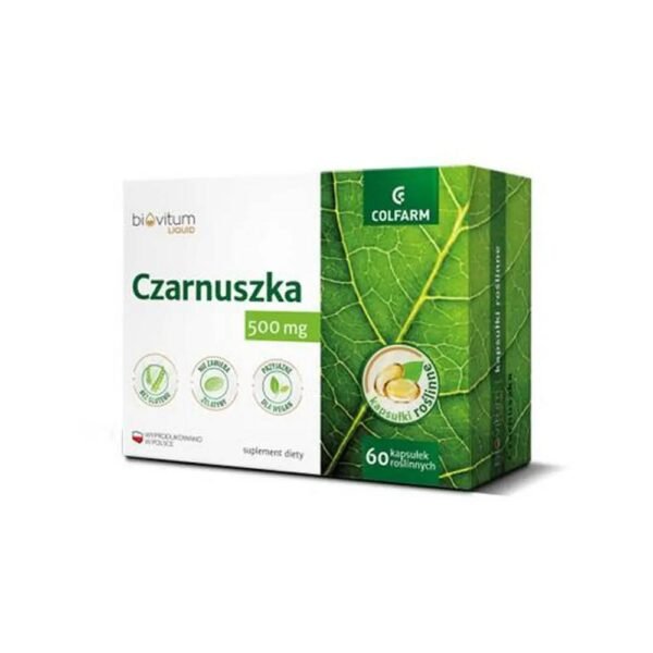 Biovitum Czarnuszka is a dietary supplement that supports the maintenance of normal blood glucose levels and helps reduce cholesterol levels.