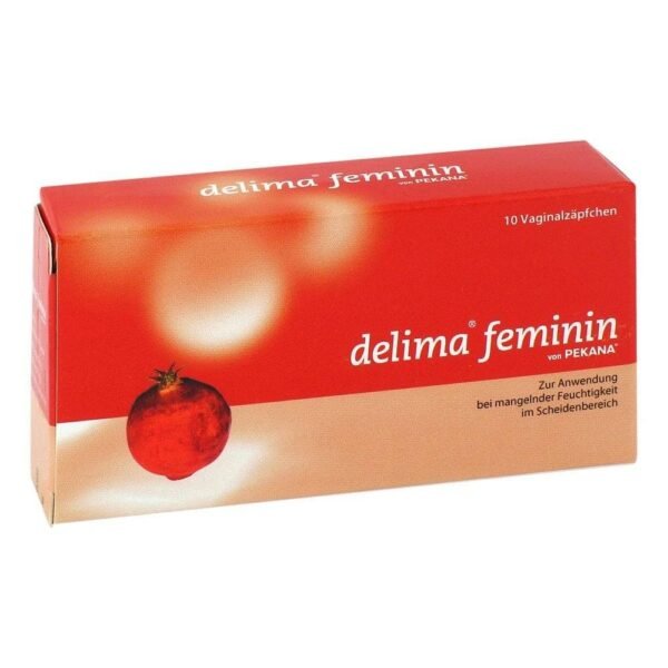 Delima female vaginal suppositories provide soothing moisture to the vaginal area thanks to the composition of vegetable oils, especially pomegranate.