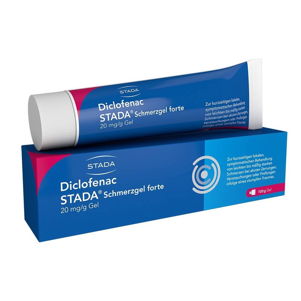 diclofenac stada schmerzgel forte 20mgg gel 100g Gel analgésique Diclofenac Stada Forte à effet rafraîchissant.