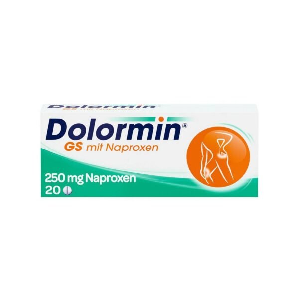 Dolormin GS with Naproxen symptomatic treatment of mild to moderate pain, e.g. osteoarthritis.