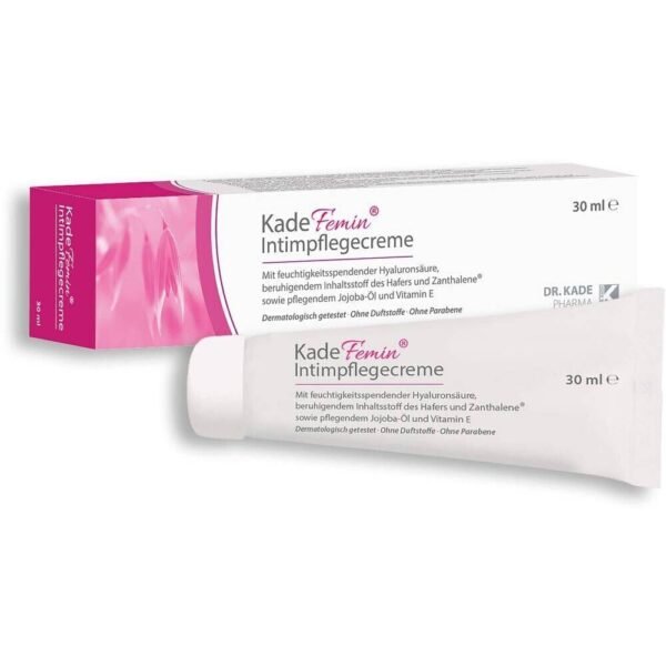 Dr. Kade Kadefemin cream for intimate hygiene, moisturizes, protects and relieves itching.